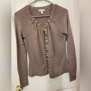 New York & Company tan cardigan. Size Small
